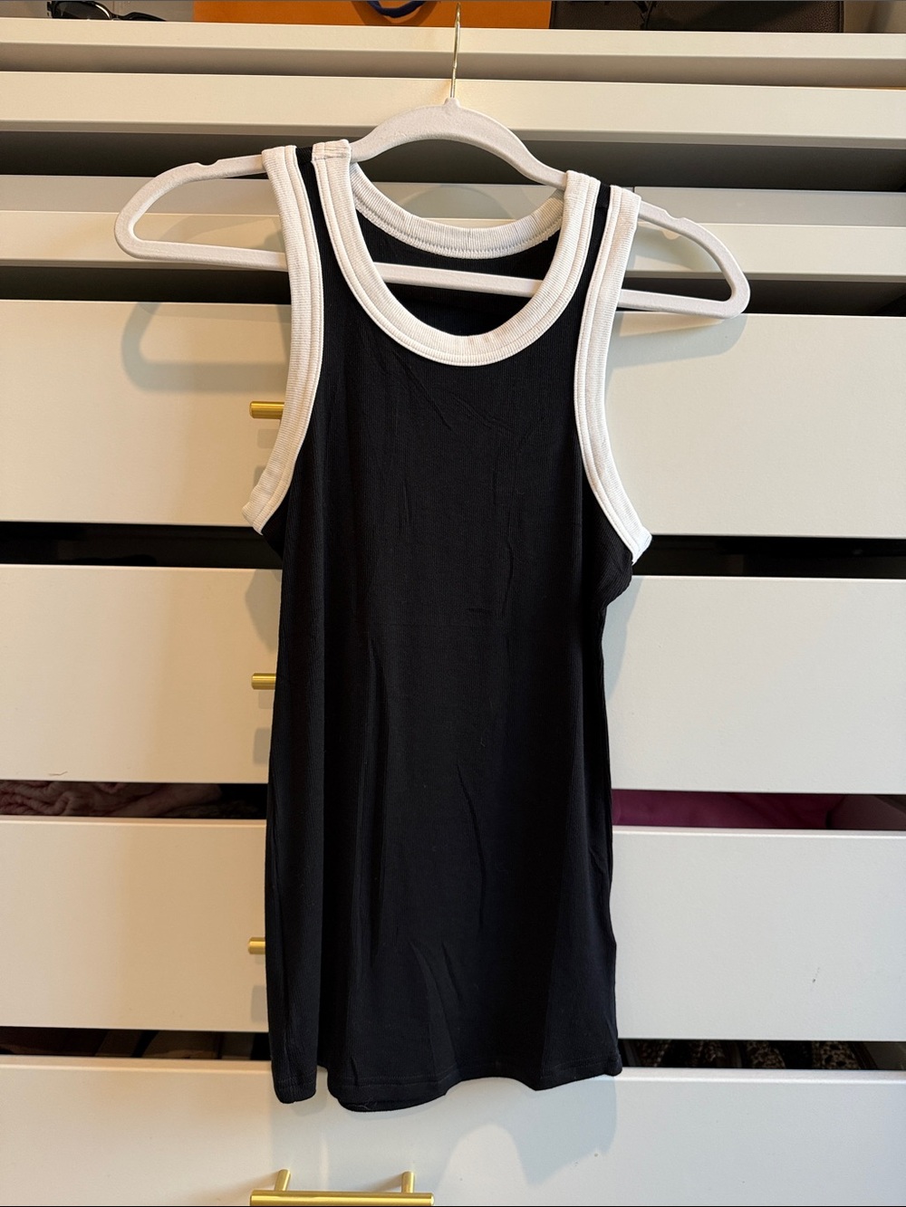 Black and white tank
